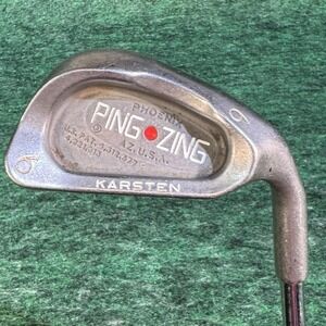 Ping Zing 6 Iron Red Dot KT-M Stiff Steel RH Karsten USA Vintage